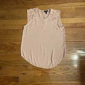 J. Crew Pink Lace Sleeveless Top